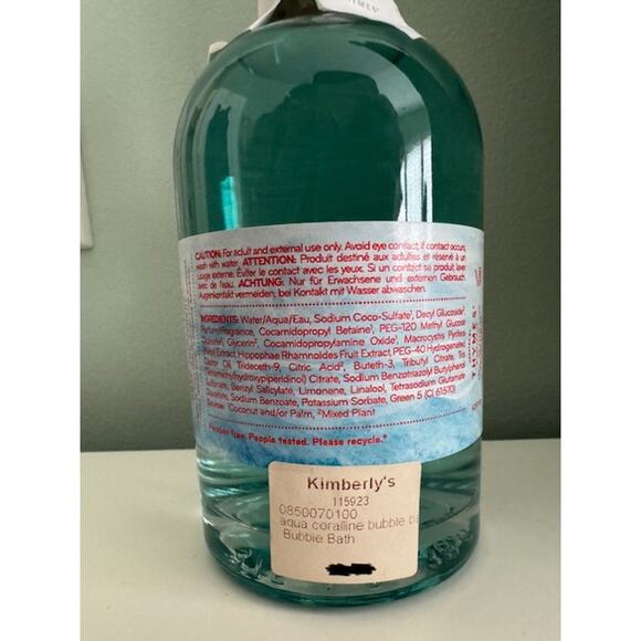 Thymes Aqua Coralline Bubble Bath 11.5 fl oz- New - Picture 4 of 5